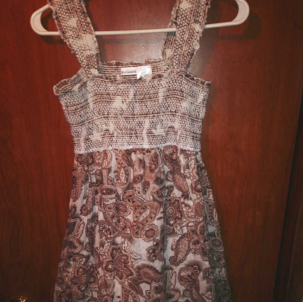 No Bounderys browny unique patterns tank dress.